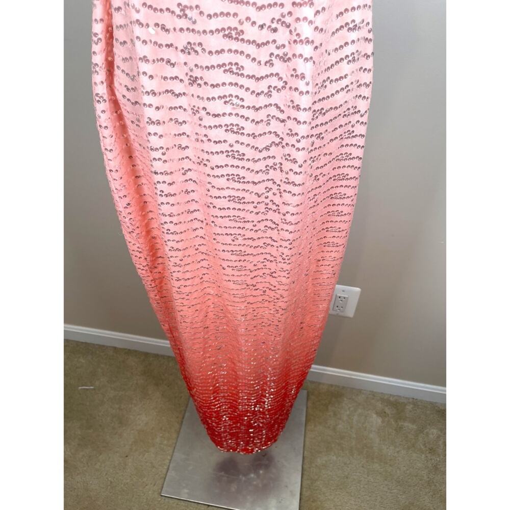 Elegant Pink Sequin Maxi Dress - Picture 7 of 10